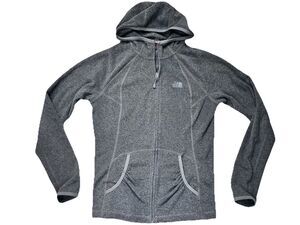The North Face Women's XS Gray Full Zip Hoodie French Terry Jacket Activewear